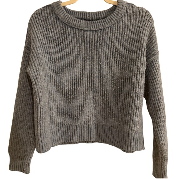 American Eagle Outfitters Sweaters - American Eagle Light Blue‎ Textured Knit Crew Neck Sweater Women's Size S